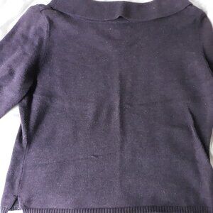 RAFAELLA SWEATER 3/4 SLEEVE-SLIGHTLY WORN-COWL NECK-LARGE